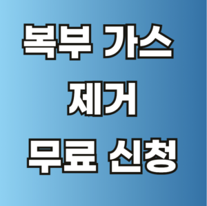 복부 가스 제거