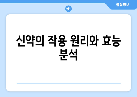 신약의 작용 원리와 효능 분석