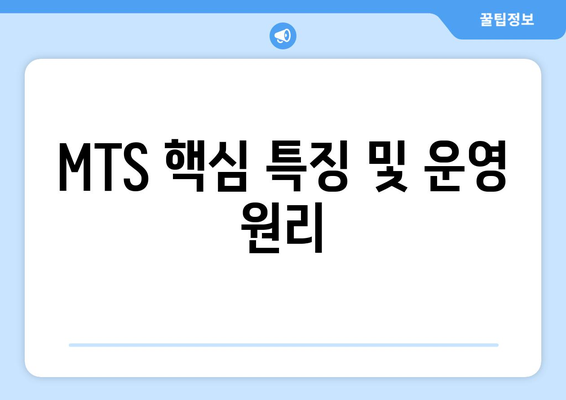 MTS 핵심 특징 및 운영 원리