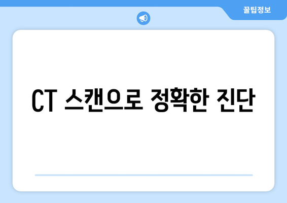 CT 스캔으로 정확한 진단