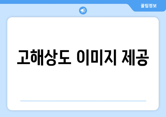 고해상도 이미지 제공