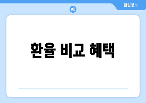 환율 비교 혜택