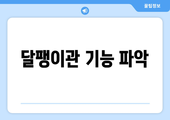 달팽이관 기능 파악