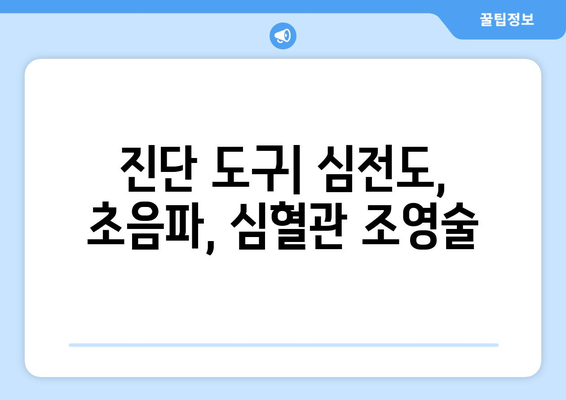 진단 도구| 심전도, 초음파, 심혈관 조영술