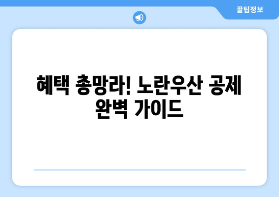 혜택 총망라! 노란우산 공제 완벽 가이드