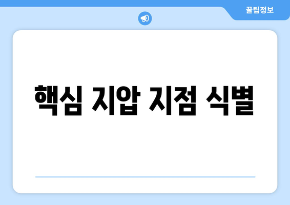 핵심 지압 지점 식별