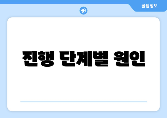 진행 단계별 원인