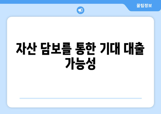 자산 담보를 통한 기대 대출 가능성