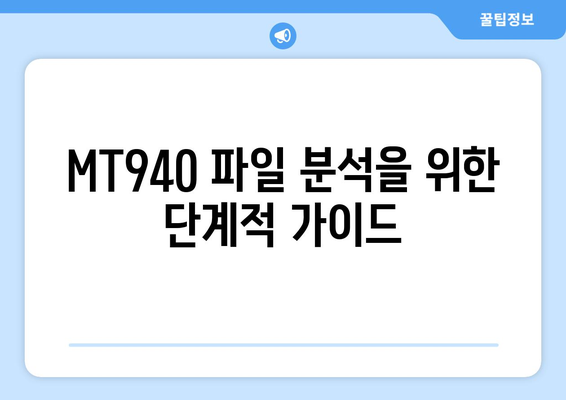 MT940 파일 분석을 위한 단계적 가이드