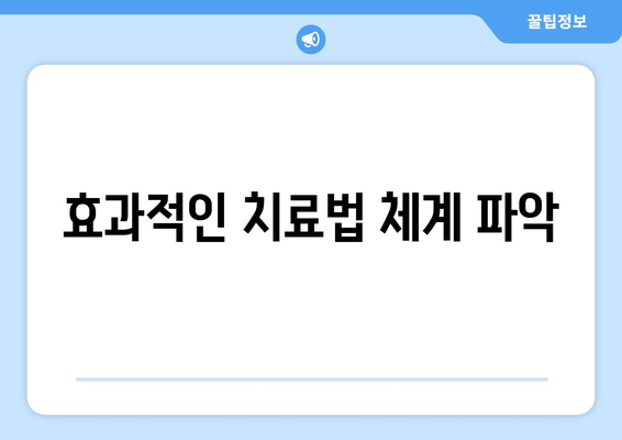 효과적인 치료법 체계 파악