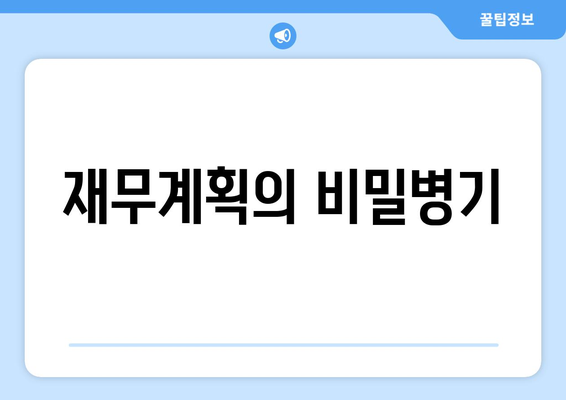 재무계획의 비밀병기