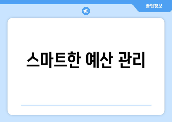 스마트한 예산 관리