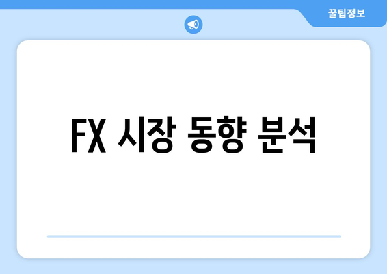 FX 시장 동향 분석