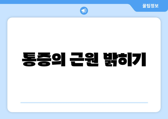 통증의 근원 밝히기