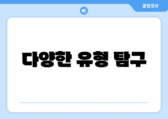 다양한 유형 탐구