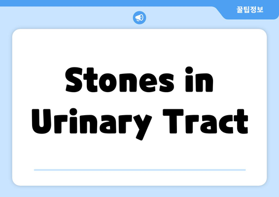 Stones in Urinary Tract