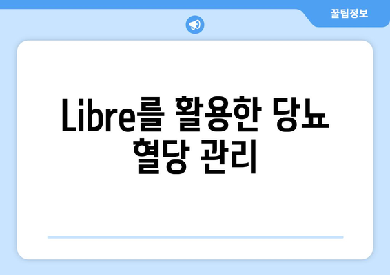 Libre를 활용한 당뇨 혈당 관리