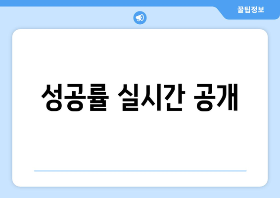 성공률 실시간 공개