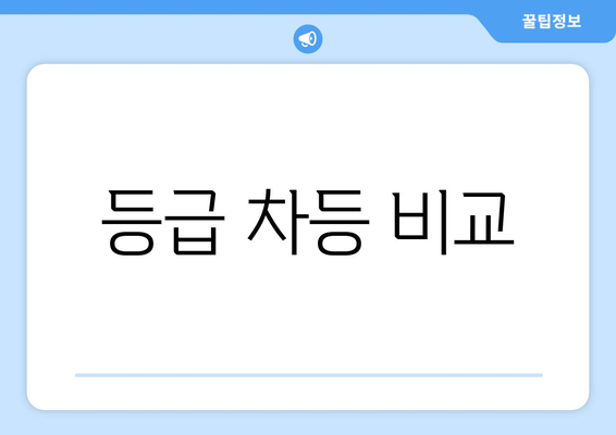 등급 차등 비교