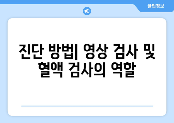 진단 방법| 영상 검사 및 혈액 검사의 역할