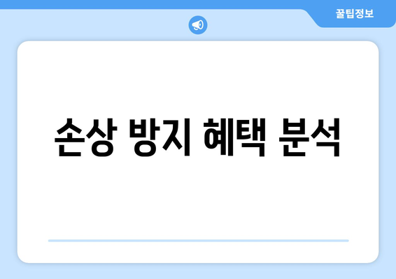 손상 방지 혜택 분석