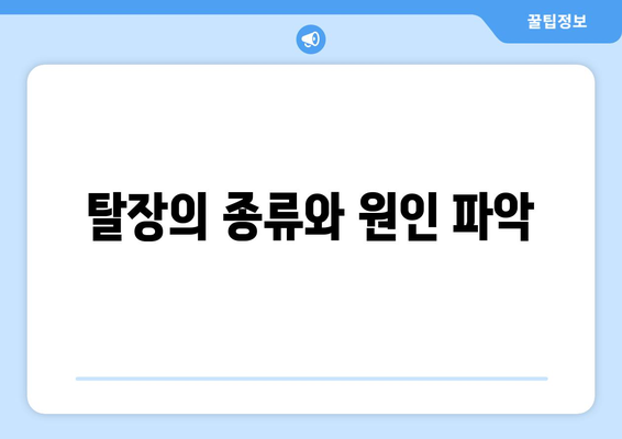 탈장의 종류와 원인 파악