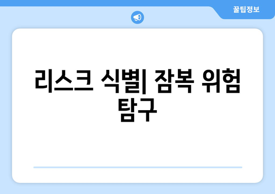 리스크 식별| 잠복 위험 탐구