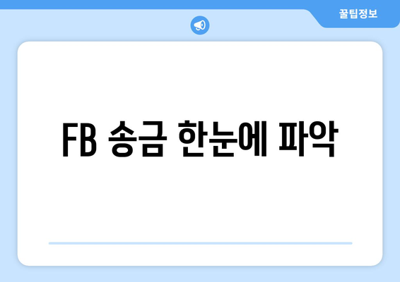 FB 송금 한눈에 파악