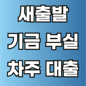 새출발 기금 부실 우려 차주 대출 개인회생