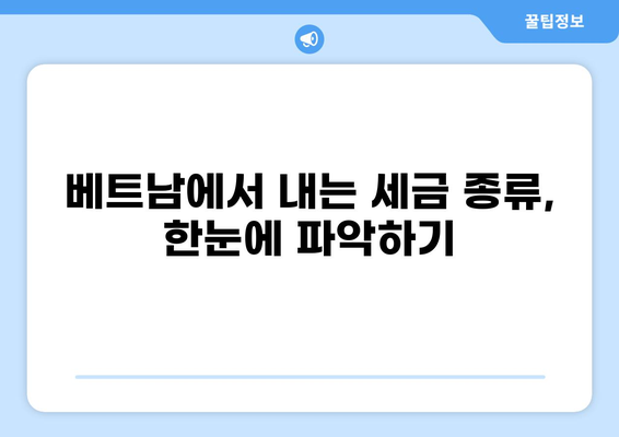 세금이 뭐야? | 베트남 세금 기본 개념 완벽 정리