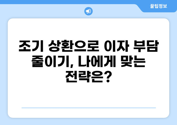 대출 미리 상환, 이럴 때 유리할까? | 조기 상환, 이자 절약, 대출 전략