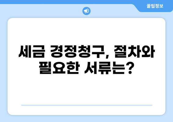 세금 경정청구, 성공적인 환급 받는 방법 | 절차, 서류, 주의사항, 사례, 성공률