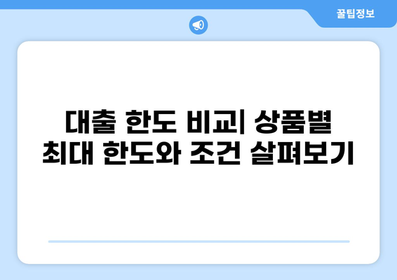 나에게 맞는 대출 한도는 얼마일까? | 대출 한도 조회, 신용등급, 한도 계산, 대출 상품 비교
