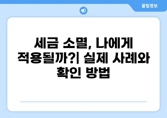 세금 소멸| 알아야 할 모든 것 | 세금, 소멸시효, 절세, 납세, 법률, 정보