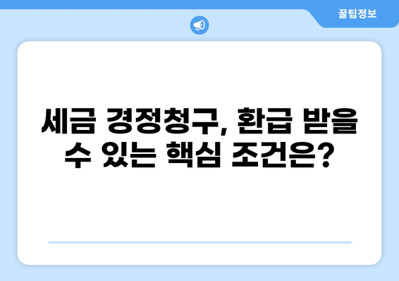세금 경정청구, 성공적인 환급 받는 방법 | 절차, 서류, 주의사항, 사례, 성공률