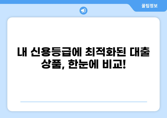 대출명가, 나에게 딱 맞는 대출 찾기| 신용등급별 추천 대출 상품 비교 | 대출, 금리, 신용등급, 비교