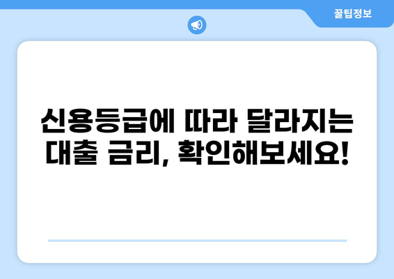 내게 맞는 대출 이율 찾기| 금리 비교 가이드 | 대출, 금리, 비교, 신용등급, 조건