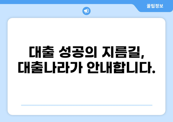 대출나라 이용 가이드|  내게 맞는 대출 상품 찾기 | 대출 비교, 금리, 한도, 조건