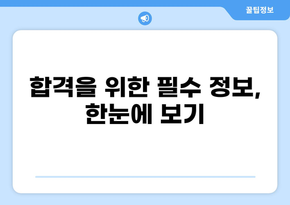대출모집인 시험 합격을 위한 완벽 가이드 | 시험 정보, 준비 전략, 합격 후기