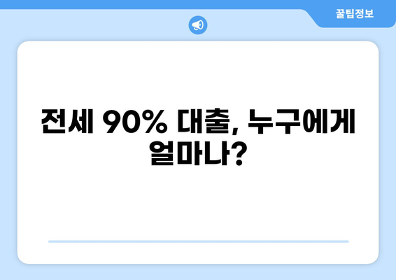 전세 90% 대출 가능한 조건과 주의사항 완벽 가이드 | 전세자금대출, 금리, 한도, 서류