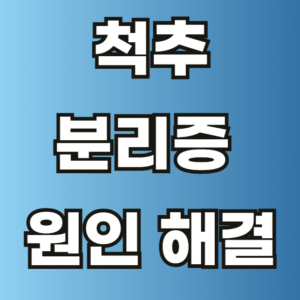 척추 분리증 원인
