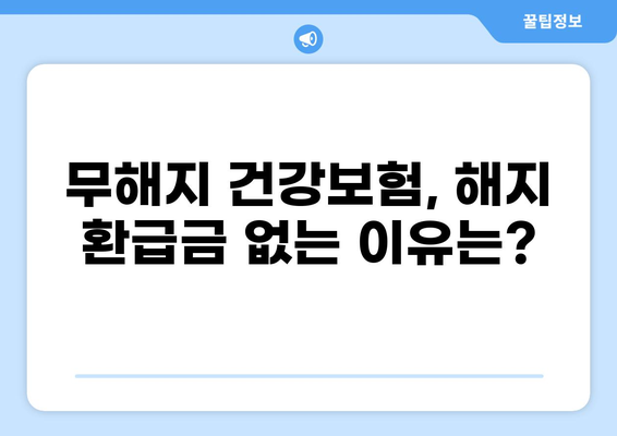 무해지 건강보험, 꼭 필요한 이유 5가지 | 보장 분석, 장단점 비교, 꼼꼼하게 알아보기