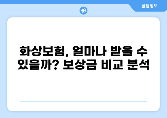 화상보험 보상금 극대화 전략| 금액 비교 분석 & 최적화 가이드 | 보상, 비교, 팁, 전문가