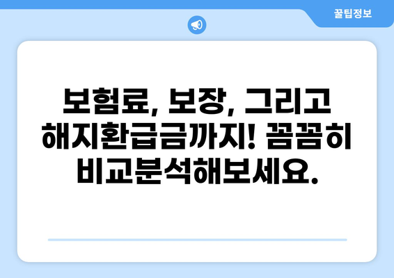 정말 필요한 무해지 건강보험, 꼼꼼하게 비교하고 선택하세요! | 무해지보험, 건강보험 추천, 보험료 비교, 보장 분석