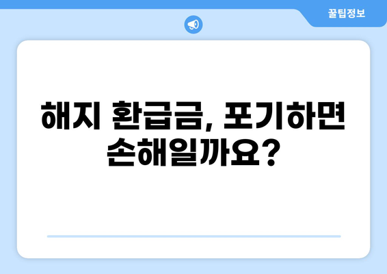 무해지 건강 보험, 정말 필요할까요? | 장단점 비교 분석 & 나에게 맞는 선택 가이드