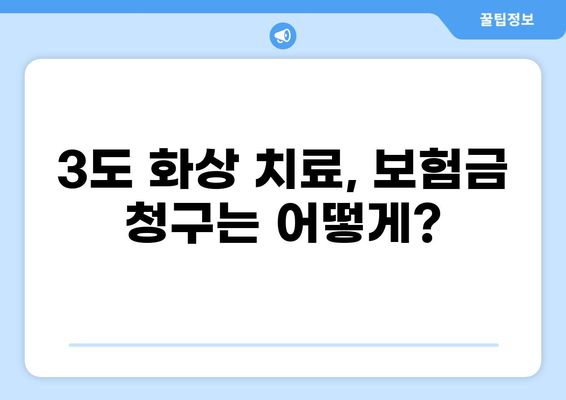 3도 화상 치료, 의료보험은 얼마나 지원될까요? | 화상 치료비, 보험 혜택, 의료비 지원, 3도 화상