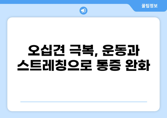 오십견, 이제 걱정 끝! 증상부터 치료, 운동, 스트레칭까지 완벽 해결 | 오십견, 어깨 통증, 회전근 개 파열, 운동법, 스트레칭