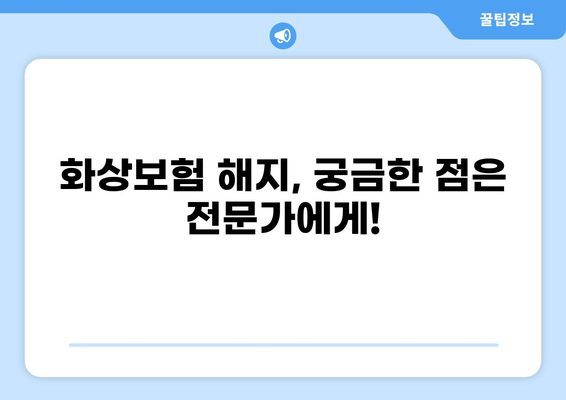 화상보험 해지, 심층 분석과 전략적 고려 사항| 나에게 맞는 해지 전략 찾기 | 화상보험, 해지, 보험료, 보장, 해지환급금, 전략