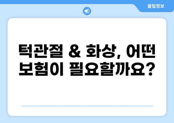 턱관절 치료 보험 & 화상 보험, 보험료 비교로 알아보는 보장 범위와 핵심 정보 | 턱관절, 화상, 보험, 비교, 보장, 정보