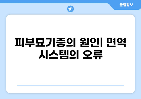 피부묘기증, 원인과 치료법 완벽 가이드 | 피부 질환, 증상, 관리, 예방